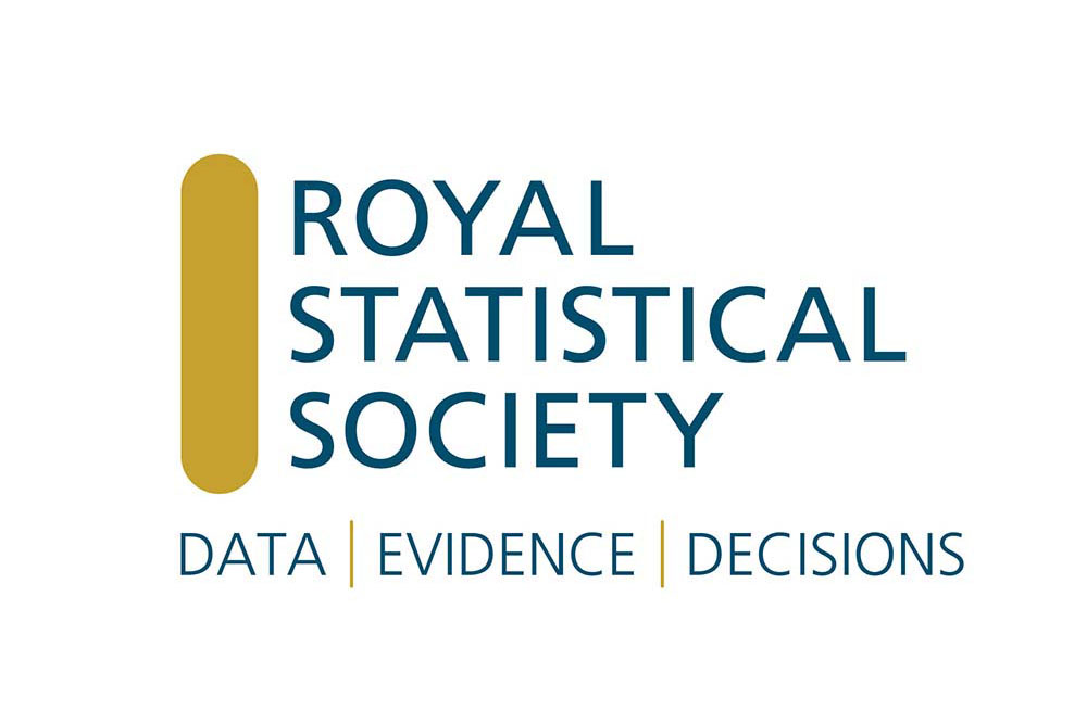 Royal Statistical Society logo. A yellow vertical bar.